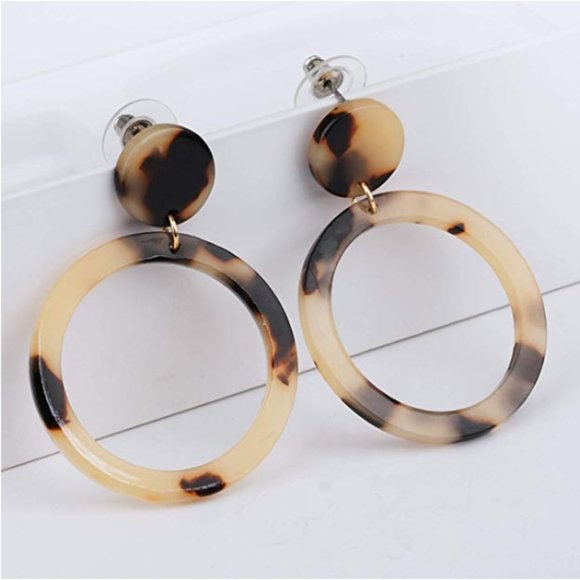 Jewelry - 5 for $25 Acrylic Tortoise Shell Resin Earrings